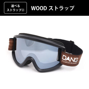 Load image into Gallery viewer, 【11/30新入荷】DANG SNOW NEW OG 2.5 Matte Black x Polarized Black Silver Mirror(偏光レンズ) |選べるストラップ【vidgg26OG001】