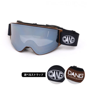 画像をギャラリービューアに読み込む, 【11/30新入荷】DANG SNOW ON LOCK JP Matte Woodx Polarized Black Silver Mirror(偏光レンズ) |選べるストラップ【vidgg26OL004】