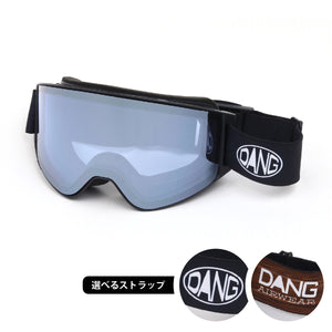 画像をギャラリービューアに読み込む, 【11/30新入荷】DANG SNOW ON LOCK JP Matte Blackx High Contrast Clear Silver Mirror|選べるストラップ【vidgg26OL010】