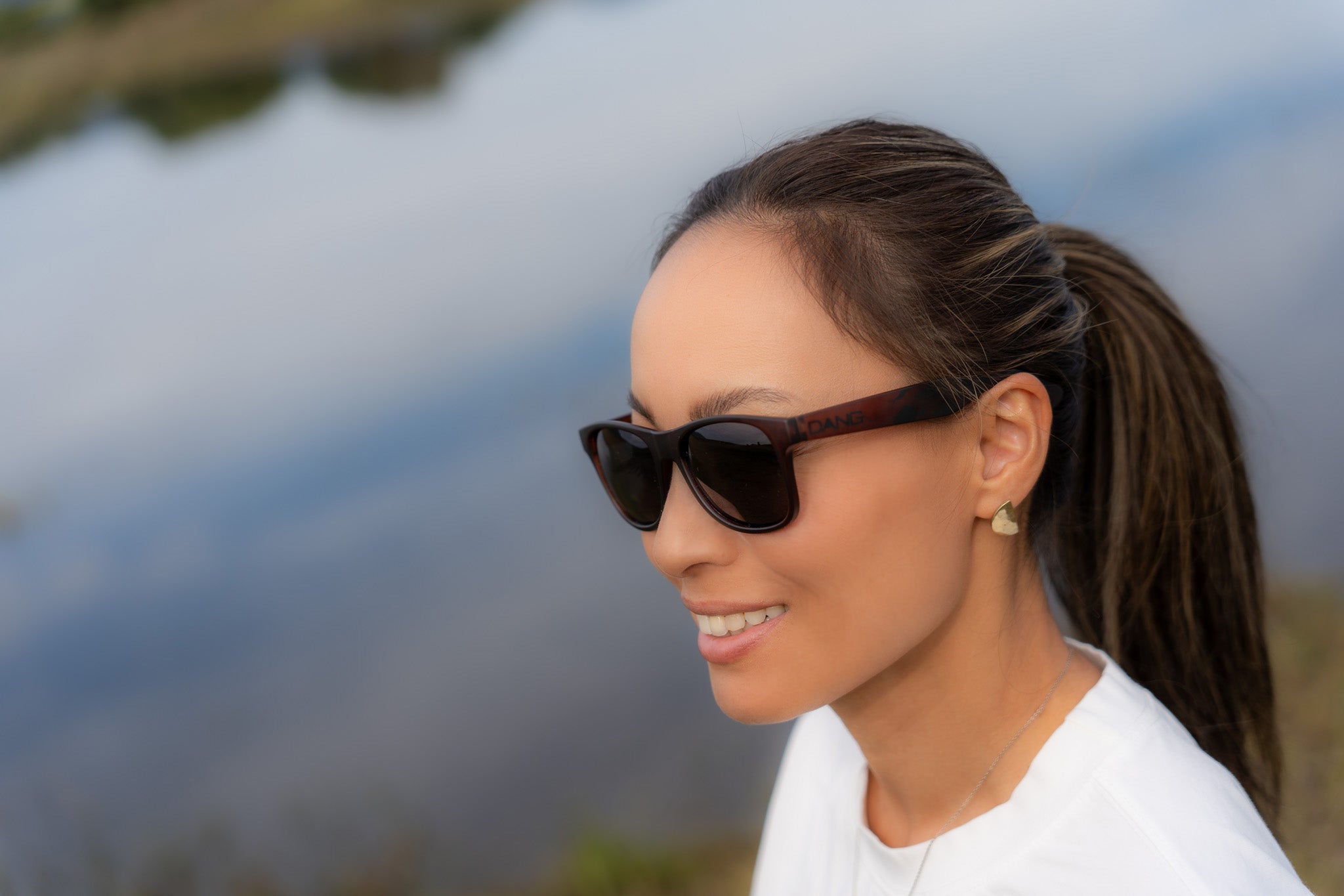 LOCO クリアブラウン x ブラック・スモーク 偏光レンズ 中村貴之デザイン魚柄モデル[vidg00498]