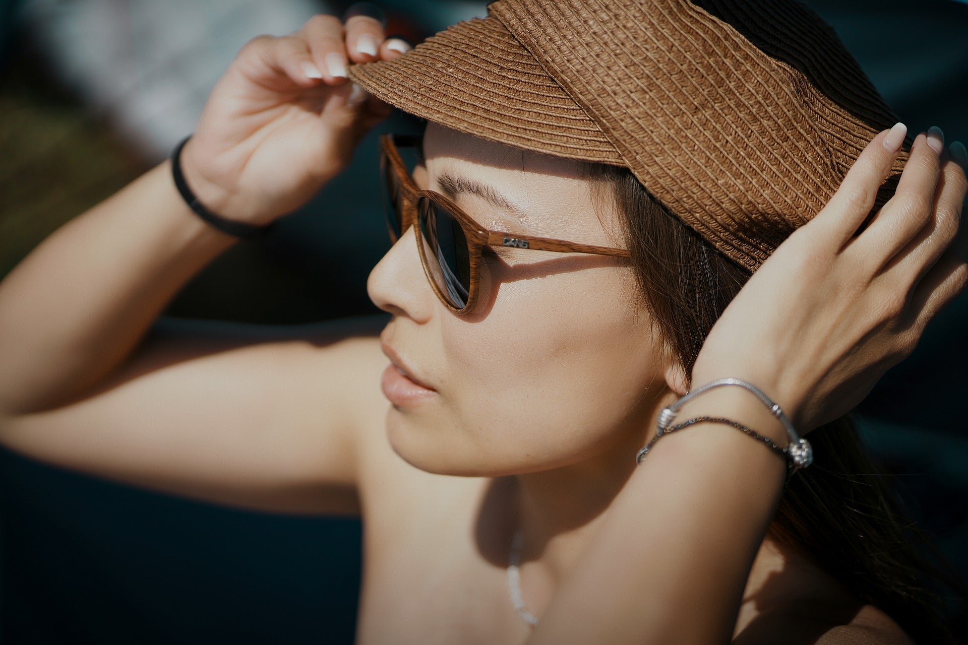 FENTON Matt Dark Wood x Black Smoke Polarized (polarized lenses) [vidg00316]