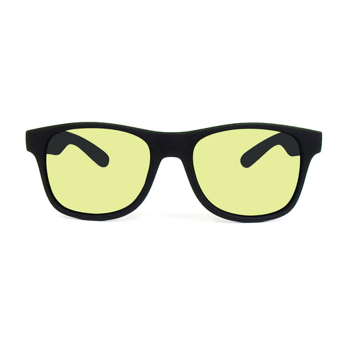 【夜間用】LOCO ブラック x ライトイエロー 日本製ハイコントラスト・ナイトレンズ[vidg00497]