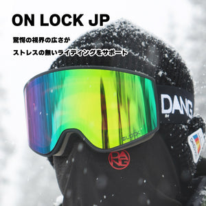 画像をギャラリービューアに読み込む, 【12/4新発売！】DANG SNOW ON LOCK JP Matte Black Frame x High Contrast Gold Mirror(ハイコントラストレンズ)[vidgg25OL003]
