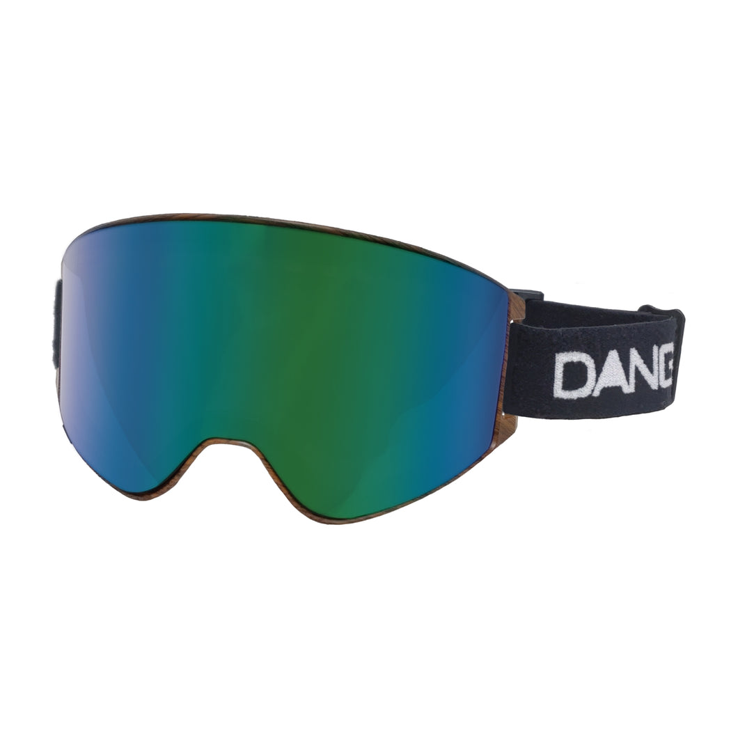 【12/4新発売！】DANG SNOW Matte Wood Frame x Polarized Green Mirror(偏光レンズ)[vidgg25OL007]