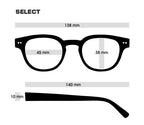 [Restocked on 11/8] SELECT Black Soft x Blue Polarized (polarized lenses) [vidg00421]