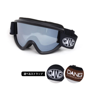 Load image into Gallery viewer, 【11/30新入荷】DANG SNOW NEW OG 2.5 Matte Black x Polarized Black Silver Mirror(偏光レンズ) ｜選べるストラップ【vidgg26OG001】
