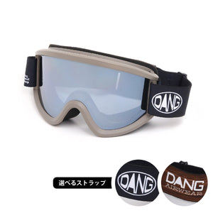 画像をギャラリービューアに読み込む, 【11/30新入荷】DANG SNOW NEW OG 2.5 Matte Khakix Polarized Black Silver Mirror(偏光レンズ) ｜選べるストラップ【vidgg26OG002】
