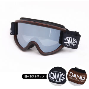 画像をギャラリービューアに読み込む, 【11/30新入荷】DANG SNOW NEW OG 2.5 Matte Tortoisex Polarized Black Silver Mirror(偏光レンズ) ｜選べるストラップ【vidgg26OG003】
