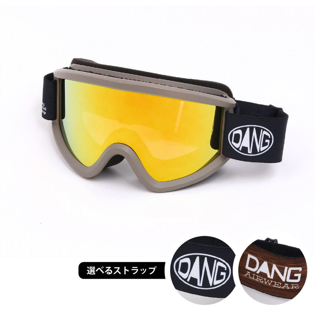 【11/30新入荷】DANG SNOW NEW OG 2.5 Matte Khakix High Contrast Gold Mirror｜選べるストラップ【vidgg26OG005】