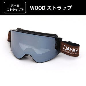 画像をギャラリービューアに読み込む, 【11/30新入荷】DANG SNOW ON LOCK JP Matte Blackx Polarized Black Silver Mirror  (偏光レンズ) ｜選べるストラップ【vidgg26OL002】
