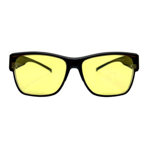 画像をギャラリービューアに読み込む, 【3/7新発売】【眼鏡の上から掛けられる！夜間用】MONDO JP ブラック x ライトイエロー 日本製ハイコントラスト・ナイトレンズ [vidgov0008]
