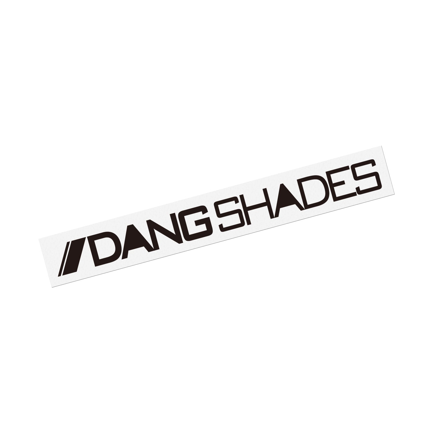 DANG SHADES Horizontal Sticker (BLACK) 200mm x 18mm [vidgst0015-bk]