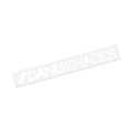 DANG SHADES Horizontal Sticker (WHITE) 200mm×18mm [vidgst0015-wt]