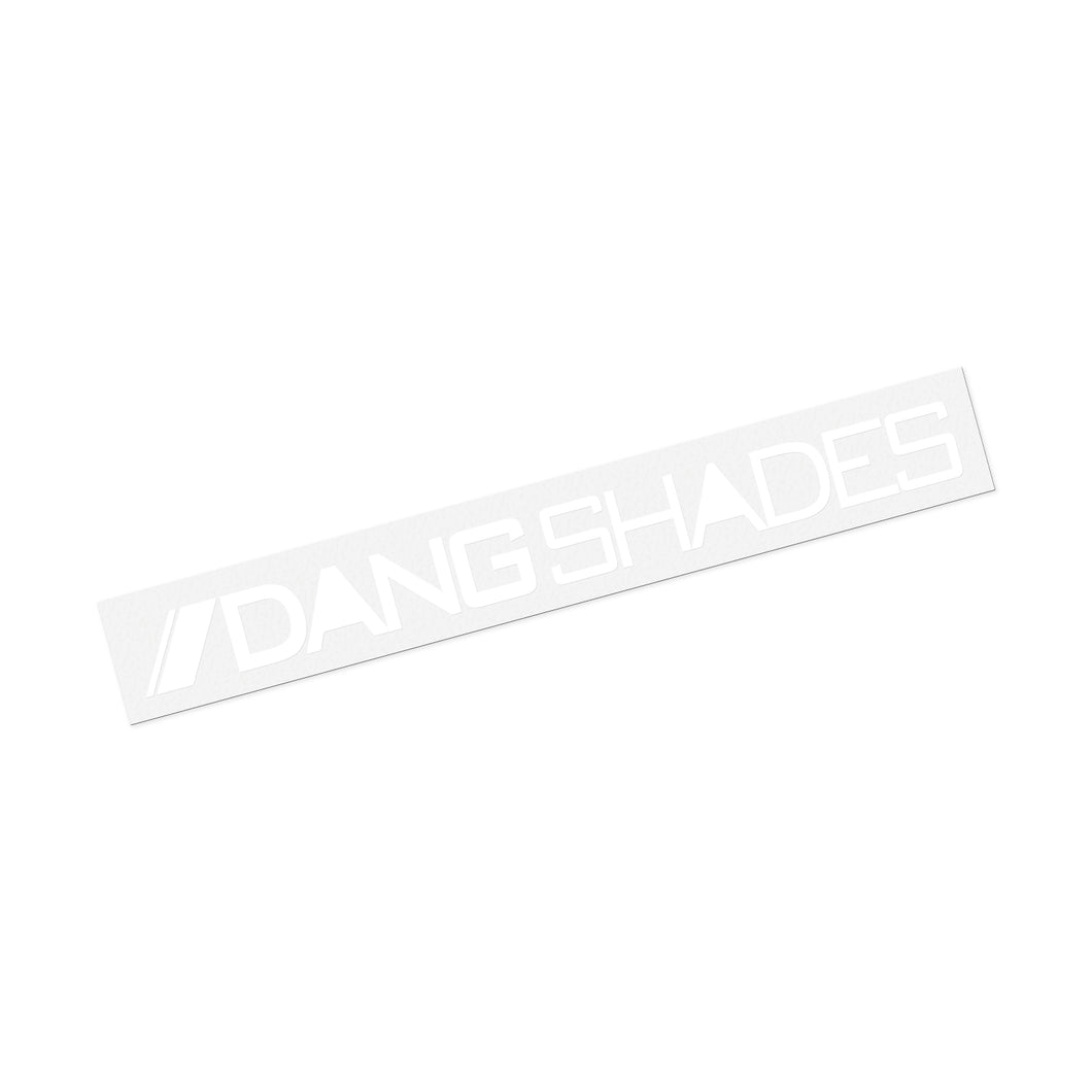 DANG SHADES Horizontal Sticker （WHITE） 200mm×18mm [vidgst0015-wt]